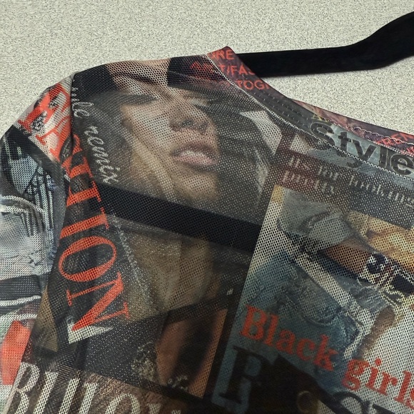 VTG Magazine-Print Collage Dress • Statement Graphic Dress • Streetwear Chic” 1x - Picture 11 of 12